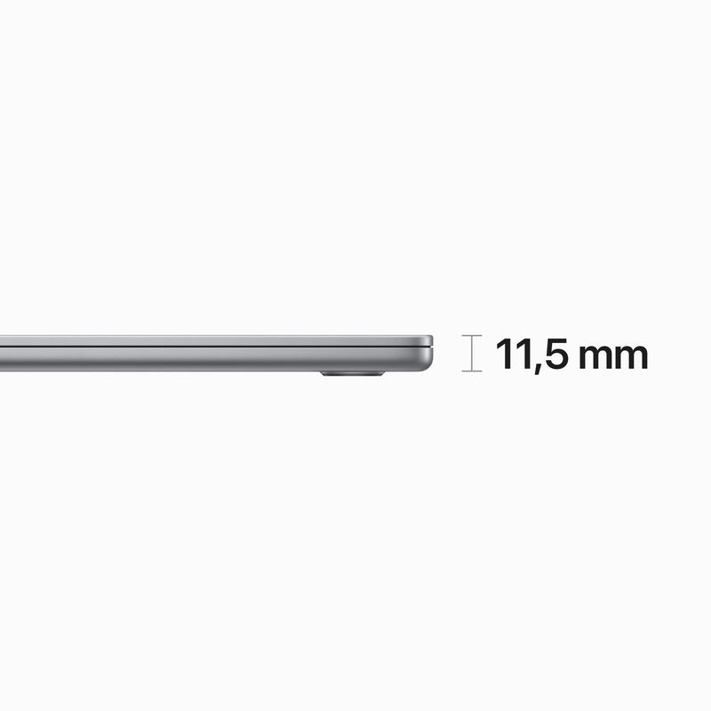 Apple MacBook Air Ret. 15", M3 8C CPU, 8 GB RAM, 256 GB SSD, mitternacht