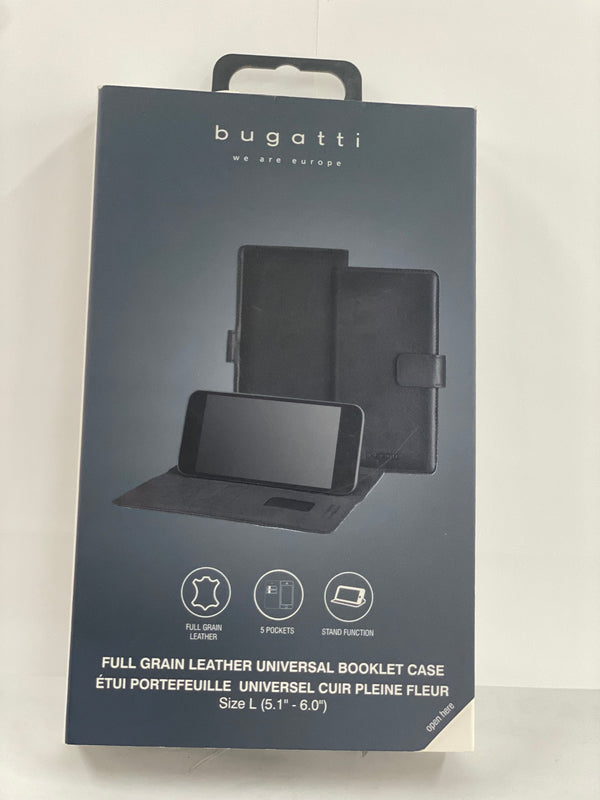 bugatti Leather Booklet Case iPhone X/Xs Black -  // bugatti //  // Smartstore Bielefeld // 